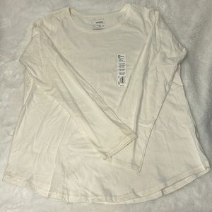 5/$25 Misc Bundle Deal - Sonoma White Long Sleeve Crew The Everyday Tee - M